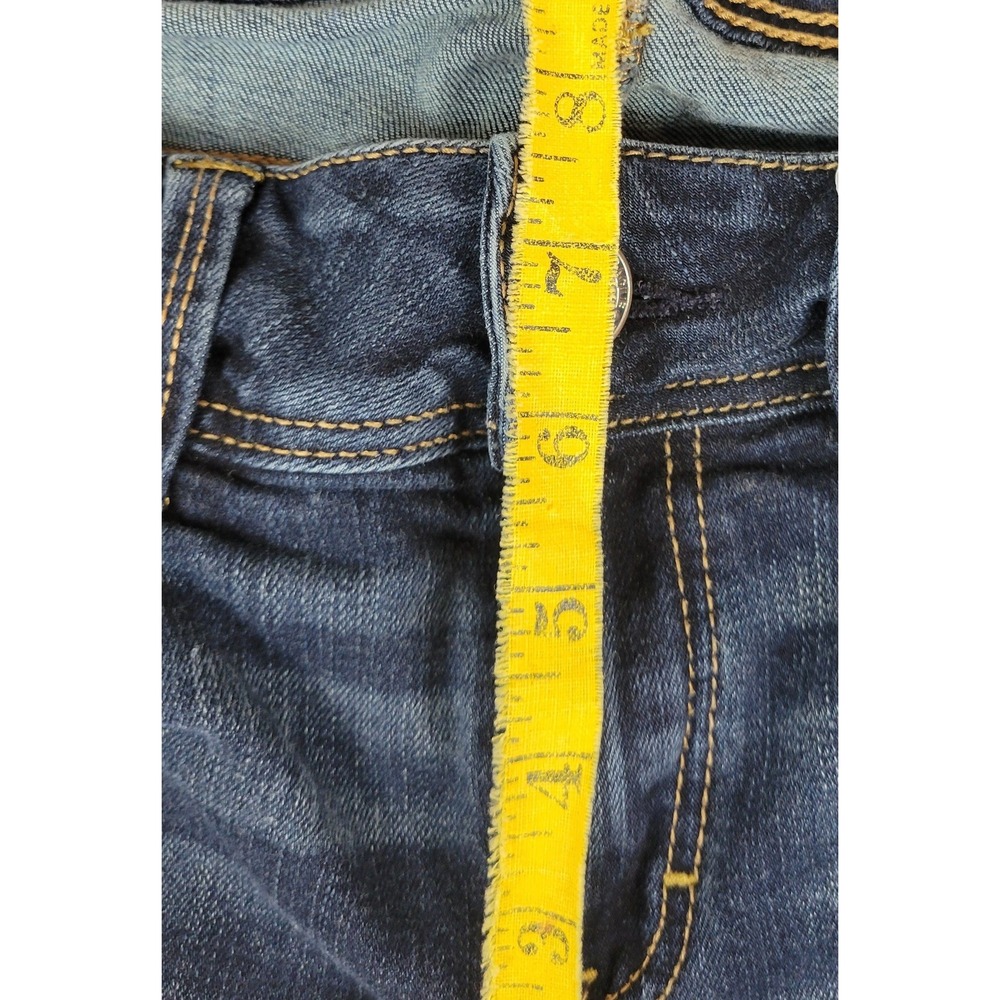 American Eagle Kick Boot Jeans Womens 4 Dark Wash Low Rise Bootcut 28x30 - Picture 3 of 10